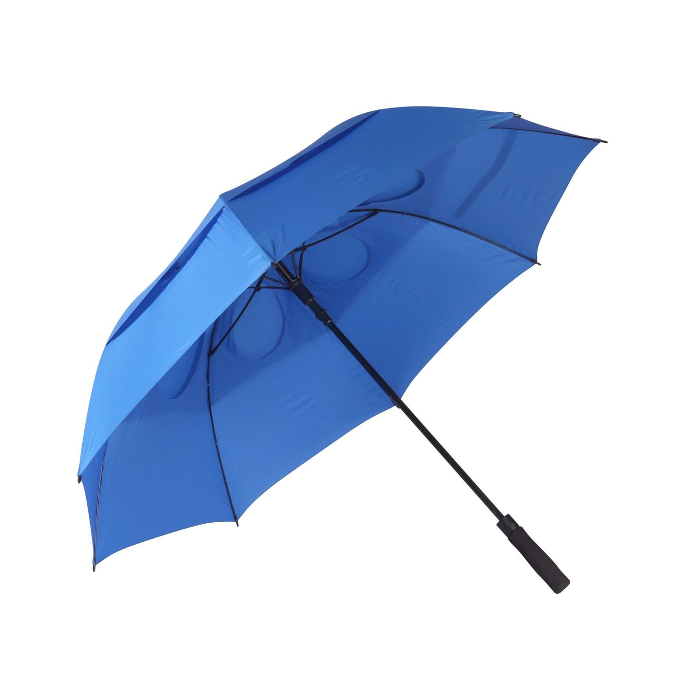 Golf Umbrella - AU 65: 750x8Kx14M golf Auto Open Fibreglass Frame Extra W/Proof D/Layer with Holes and Black EVA Handle