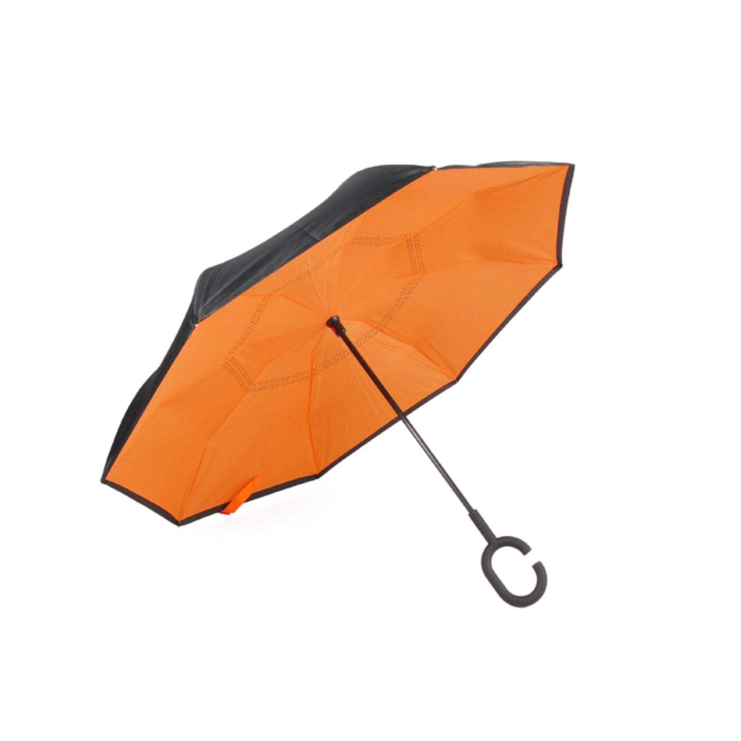 Hook Umbrella / Reversible Umbrella AU-70: Manual Open Pongee Rubberised Handle
