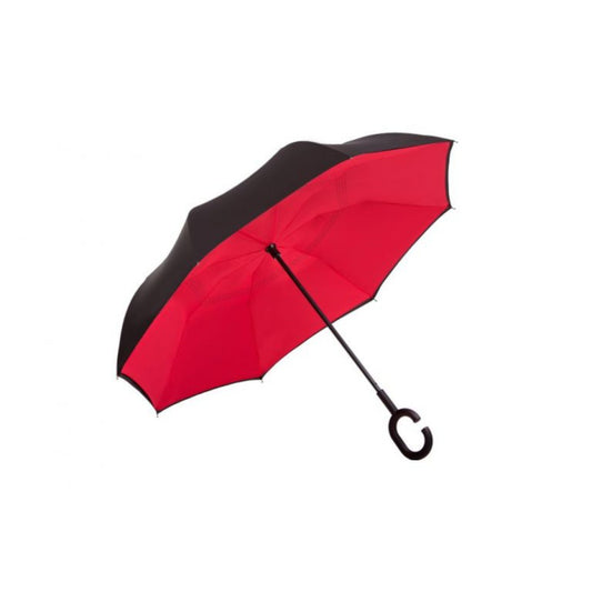 Hook Umbrella / Reversible Umbrella AU-70: Manual Open Pongee Rubberised Handle