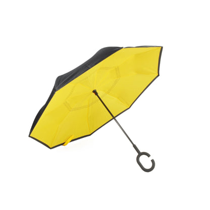 Hook Umbrella / Reversible Umbrella AU-70: Manual Open Pongee Rubberised Handle