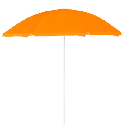 Beach Umbrella - AU-35: Arch 180cm 170T Polyester Beach Umbrella 19/22 mm Steel Pole without Tile