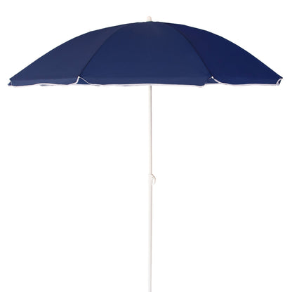 Beach Umbrella - AU36: Arch 200cm 120G Polyester Beach Umbrella 22/25 mm Steel Pole with Tile