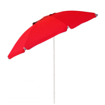 Beach Umbrella AU-39: Arch 225cm 180G Polyester with PV/UV Coating 6.00mm Fibreglass ribs with Zinc tilt Function 32/32