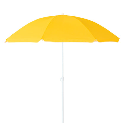 Beach Umbrella - AU-35: Arch 180cm 170T Polyester Beach Umbrella 19/22 mm Steel Pole without Tile