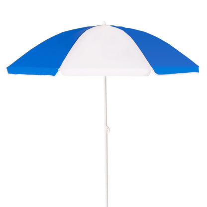 Beach Umbrella - AU-35: Arch 180cm 170T Polyester Beach Umbrella 19/22 mm Steel Pole without Tile