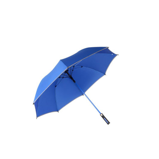 Golf Umbrella AU-50: Auto Open Matching Color Fibreglass Frame Pongee Fabric with Reflective Piping