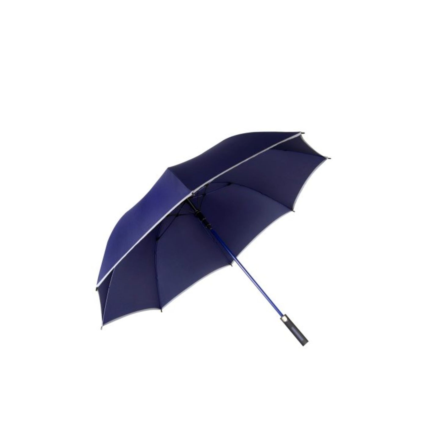Golf Umbrella AU-50: Auto Open Matching Color Fibreglass Frame Pongee Fabric with Reflective Piping
