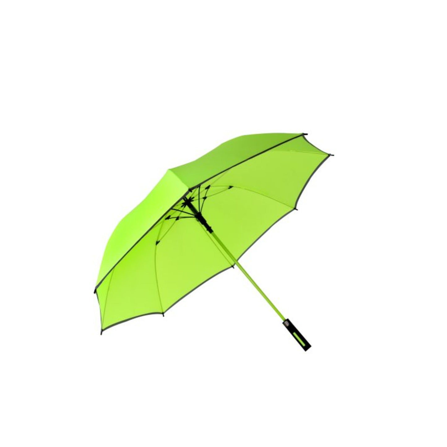 Golf Umbrella AU-50: Auto Open Matching Color Fibreglass Frame Pongee Fabric with Reflective Piping