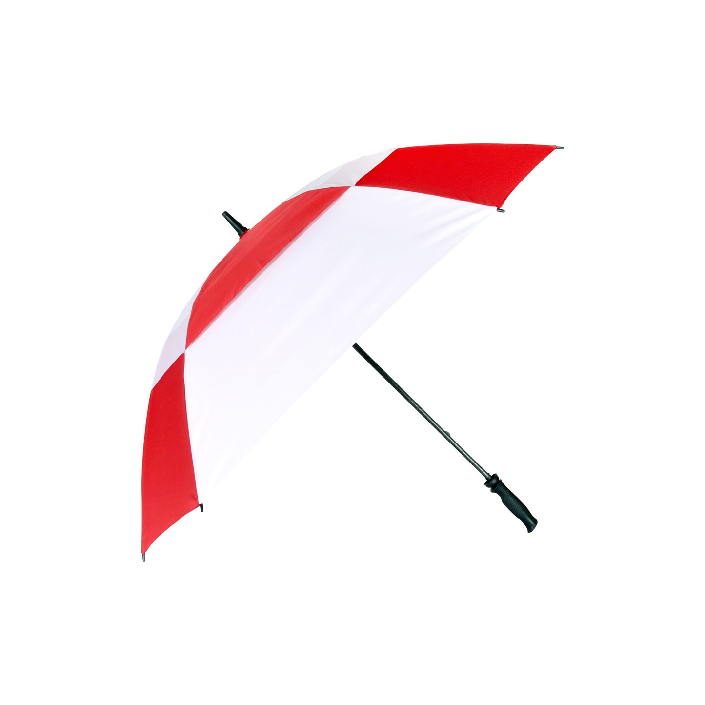 Golf Umbrella AU-47 - Open Square Fibreglass Frame Pongee Fabric with Rubberised  Handle