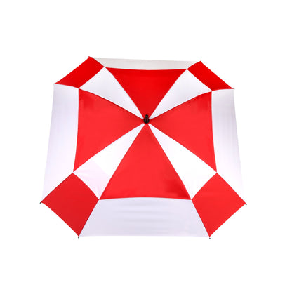 Golf Umbrella AU-47 - Open Square Fibreglass Frame Pongee Fabric with Rubberised  Handle