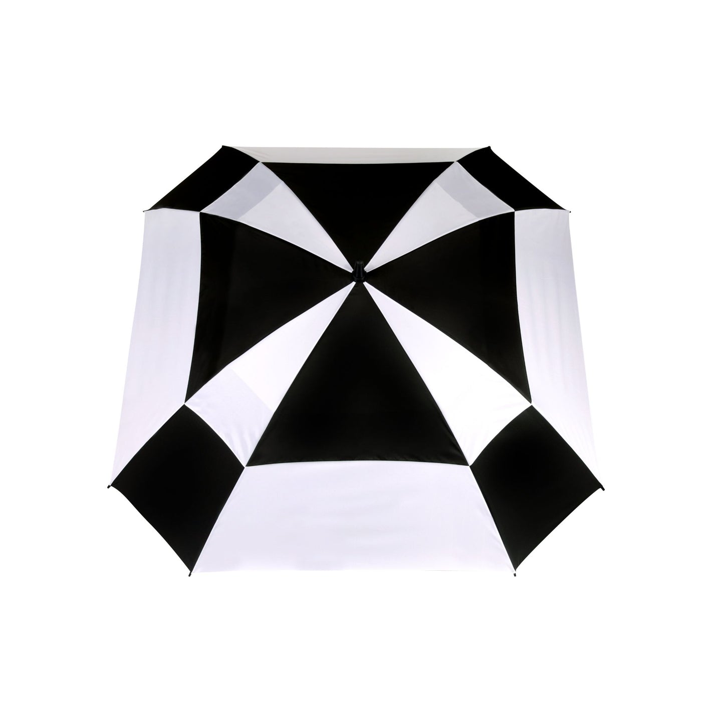 Golf Umbrella AU-47 - Open Square Fibreglass Frame Pongee Fabric with Rubberised  Handle