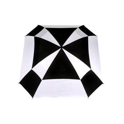 Golf Umbrella AU-47 - Open Square Fibreglass Frame Pongee Fabric with Rubberised  Handle