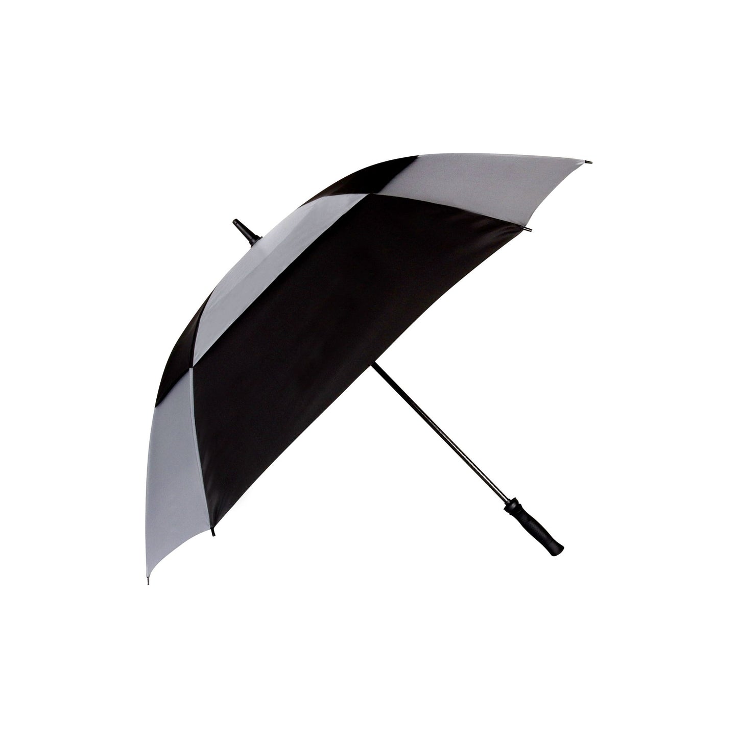 Golf Umbrella AU-47 - Open Square Fibreglass Frame Pongee Fabric with Rubberised  Handle