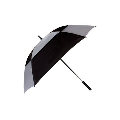 Golf Umbrella AU-47 - Open Square Fibreglass Frame Pongee Fabric with Rubberised  Handle