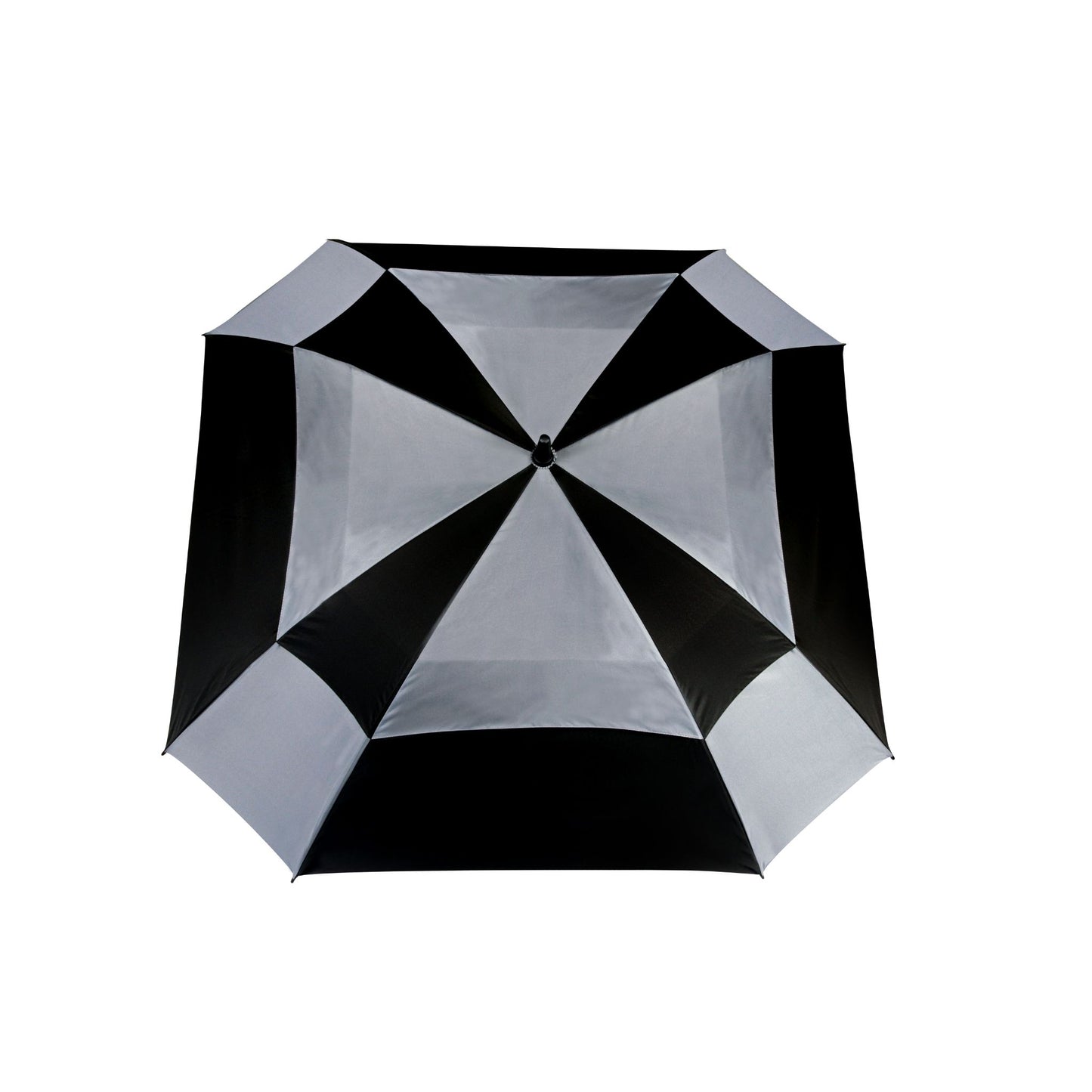 Golf Umbrella AU-47 - Open Square Fibreglass Frame Pongee Fabric with Rubberised  Handle