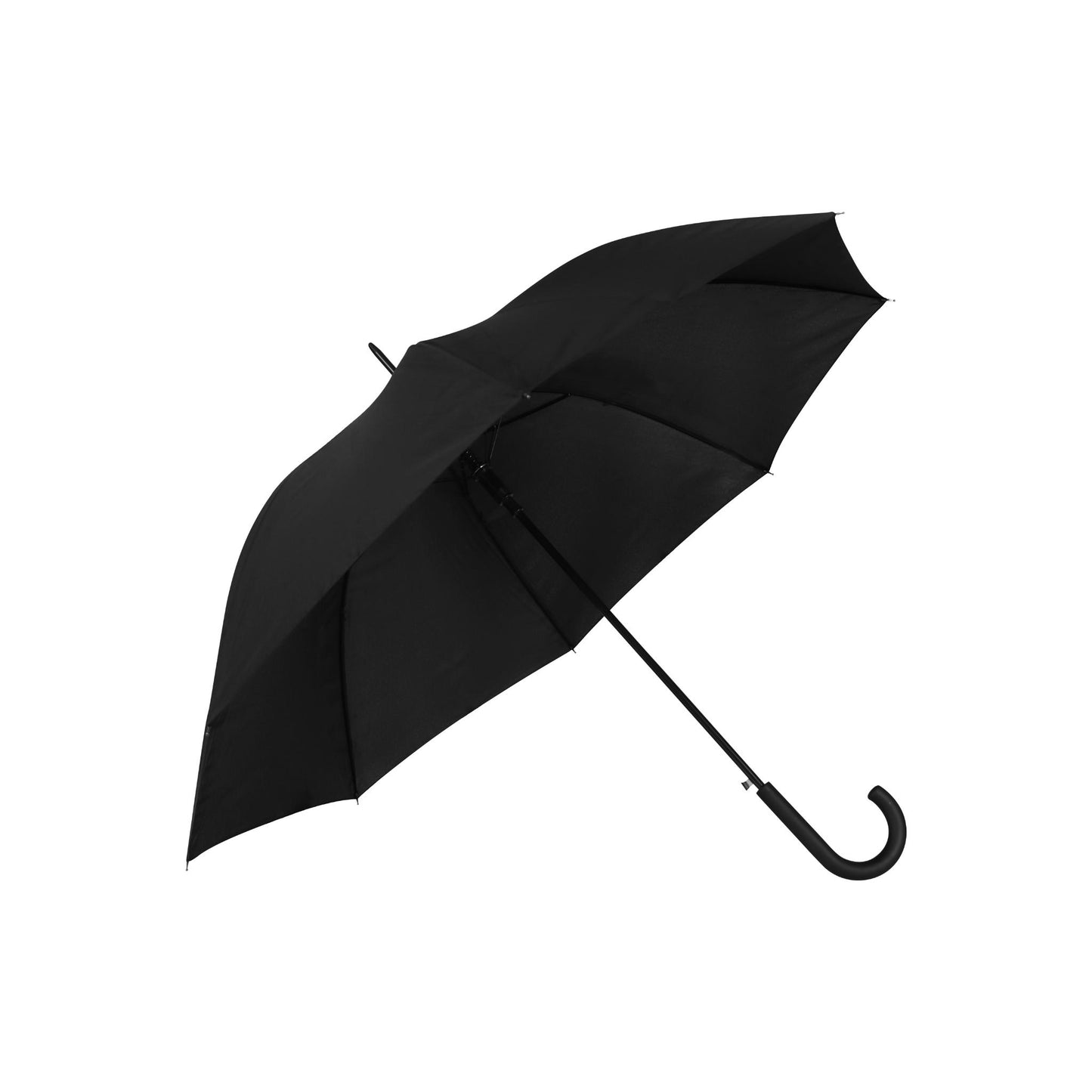 Hook Umbrella AU-11: Auto Open Steel Frame Solid Colour with Hook Plastic Handle