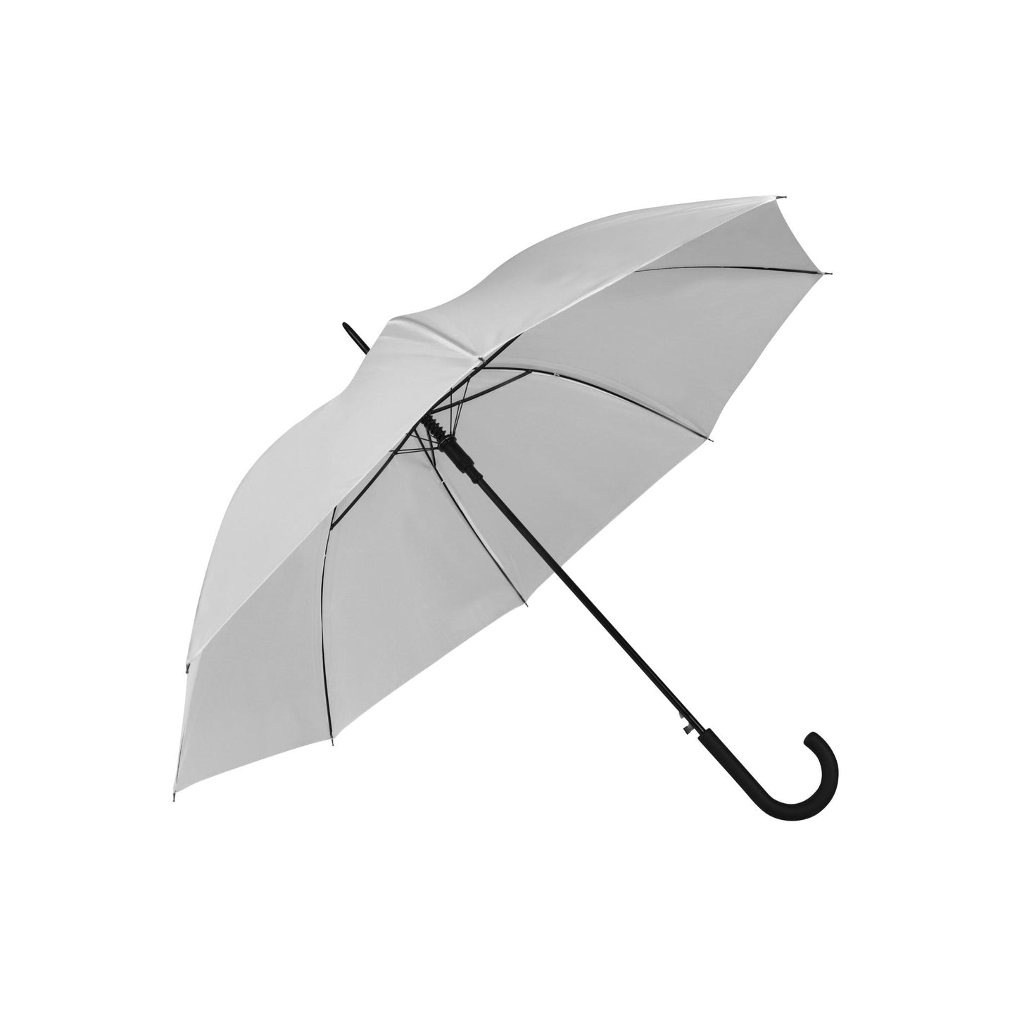 Hook Umbrella AU-11: Auto Open Steel Frame Solid Colour with Hook Plastic Handle