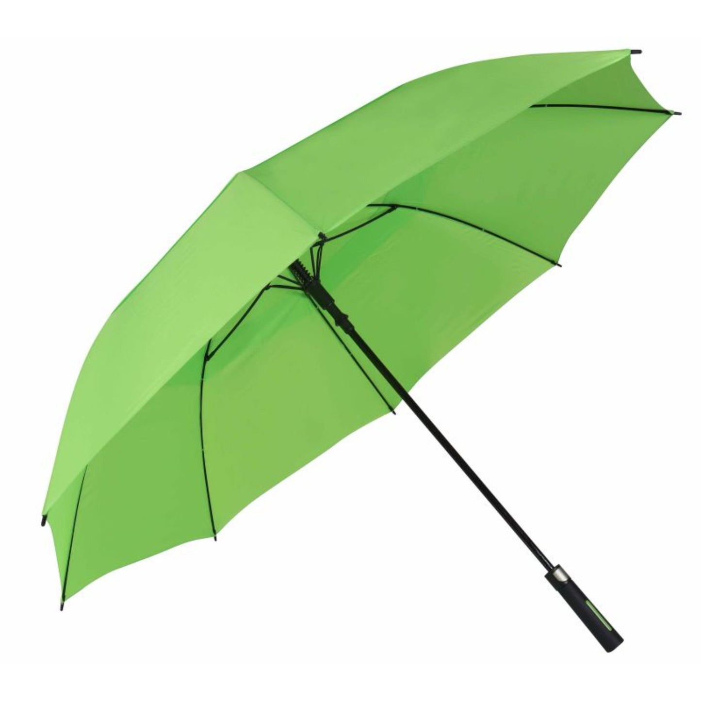 Golf Umbrella AU-59 - Golf Auto Open Fibreglass Frame Double Layer Pongee Rubberised Handle
