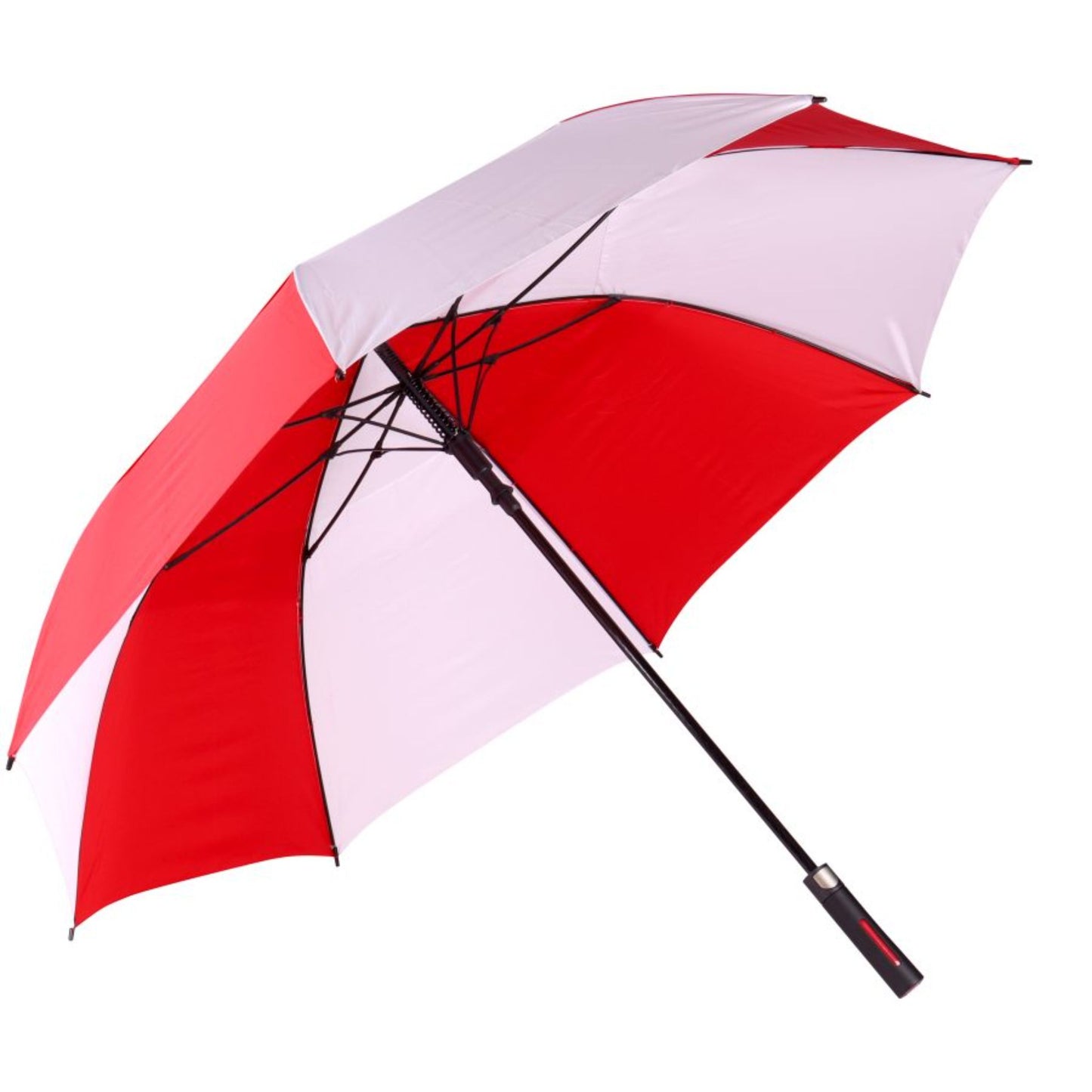 Golf Umbrella AU-59 - Golf Auto Open Fibreglass Frame Double Layer Pongee Rubberised Handle