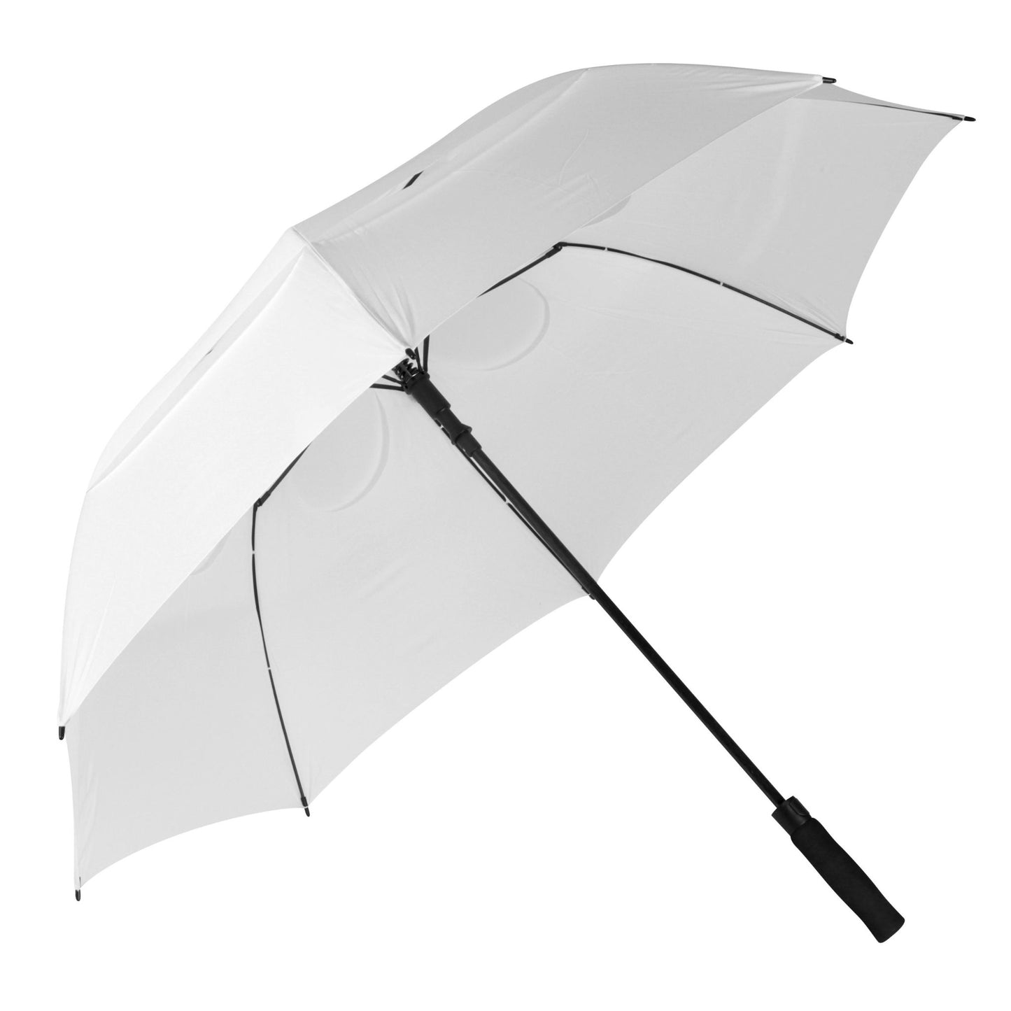 Golf Umbrella - AU 65: 750x8Kx14M golf Auto Open Fibreglass Frame Extra W/Proof D/Layer with Holes and Black EVA Handle