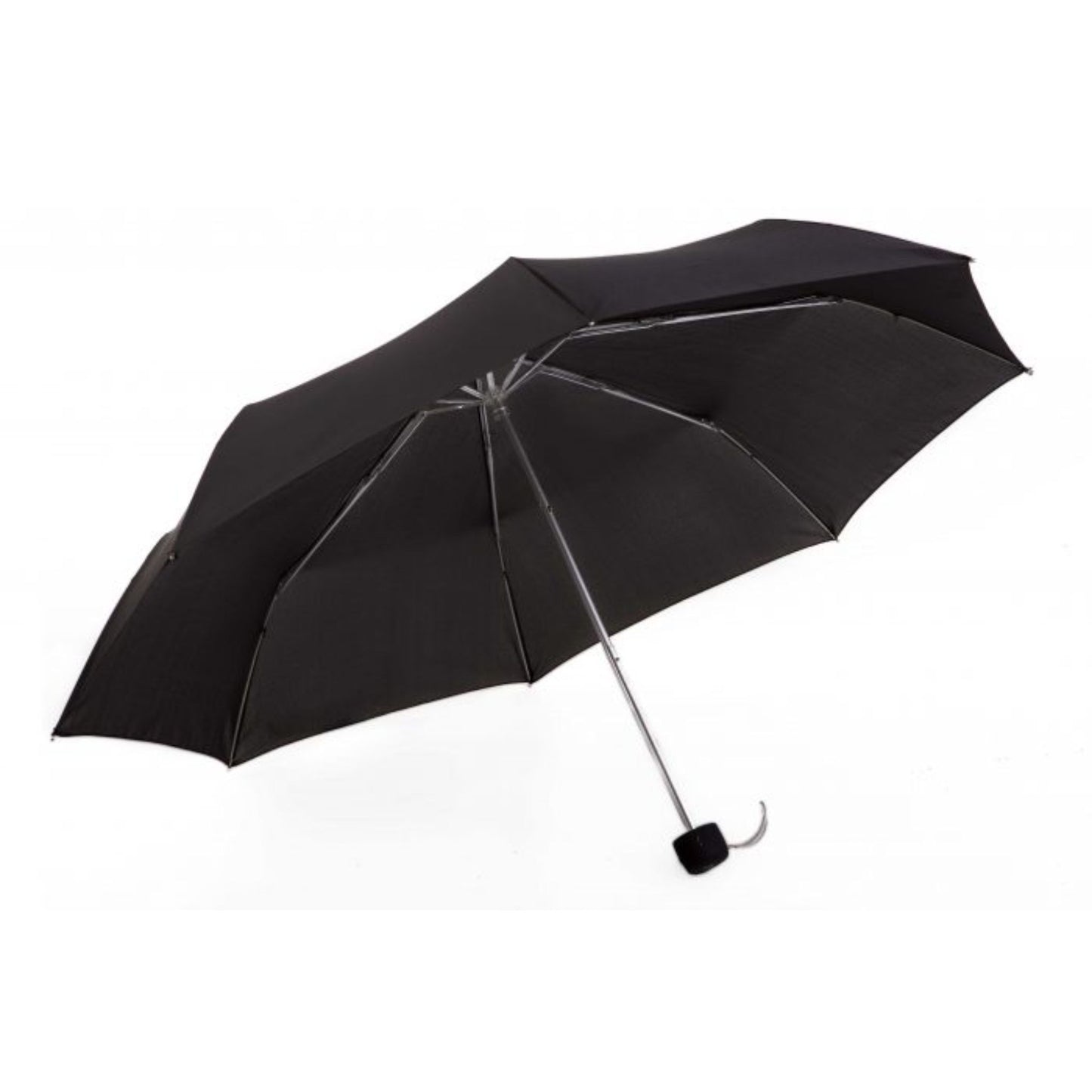 Compact Mini Umbrella AU-66: Mini Classy Compact Aluminium Frame Solid Colour Pongee Material w Rub. Handle