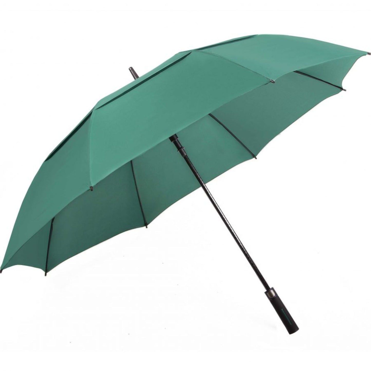 Golf Umbrella AU-59 - Golf Auto Open Fibreglass Frame Double Layer Pongee Rubberised Handle